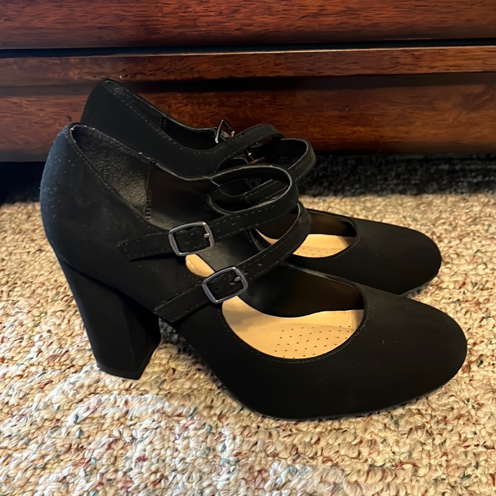 Black Suede Heels